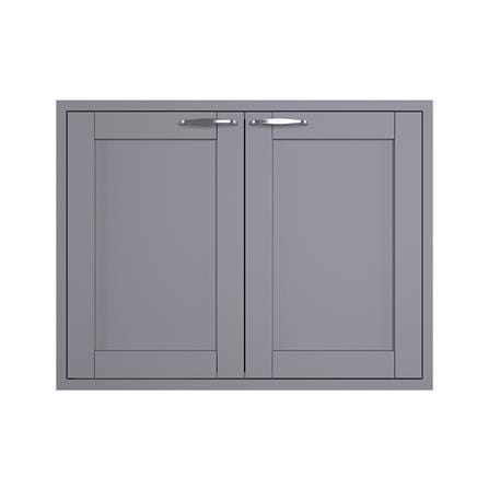 บานซิงค์คู่ KITZCHO ZOUL 86x66 ซม. สีเทา
