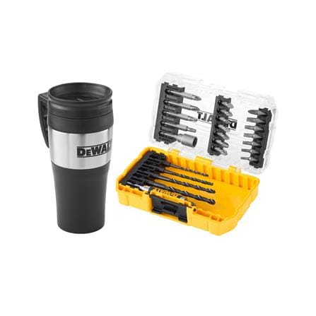 ชุดดอกไขควงและดอกสว่าน พร้อมแก้วน้ำ DEWALT DT70707-QZ 25 ชิ้น_0