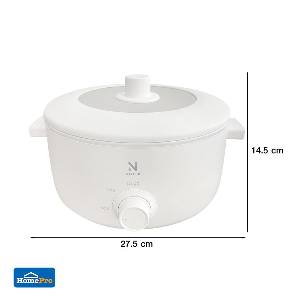 หม้ออเนกประสงค์ NIKITO OT-S05 สีขาว 3 ลิตร