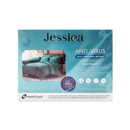 ชุดผ้าปูที่นอน 6 ฟุต 5 ชิ้น JESSICA ANTI-VIRUS 21066-JA001_3