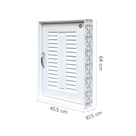 บานซิงค์เดี่ยว SUPPER L2 45.5x64 ซม. สีขาว_3