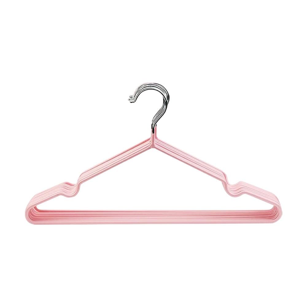 ไม้แขวนเสื้อ HANSEN แพ็ก 10 ชิ้น สีชมพู