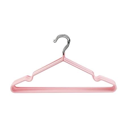 ไม้แขวนเสื้อ HANSEN แพ็ก 10 ชิ้น สีชมพู_0
