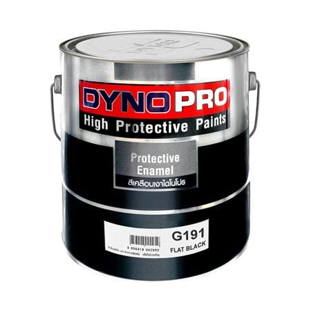 สีน้ำมันเคลือบเงา DYNO PRO G191 สีดำ ด้าน 1 แกลลอน