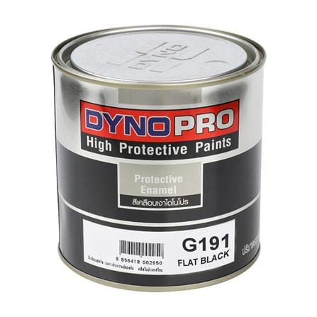 สีน้ำมันเคลือบเงา DYNO PRO G191 สีดำ ด้าน 0.9 ลิตร_0
