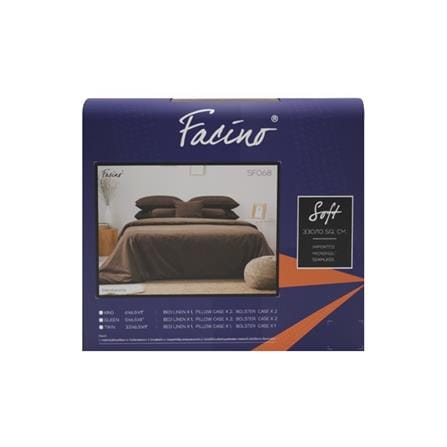 ชุดผ้าปูที่นอน 6 ฟุต 5 ชิ้น FACINO SOLID SF068_4