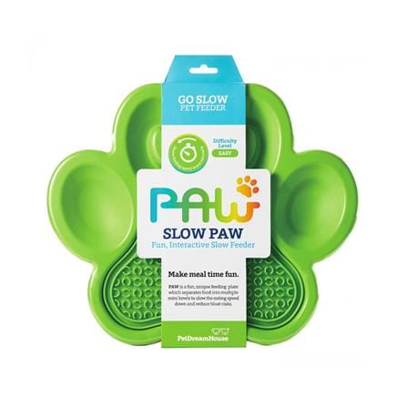 จานอาหารพร้อมแผ่นเลีย PETDREAMHOUSE 2IN1 SLOW FEEDER & LICK PAD สีเขียว_0