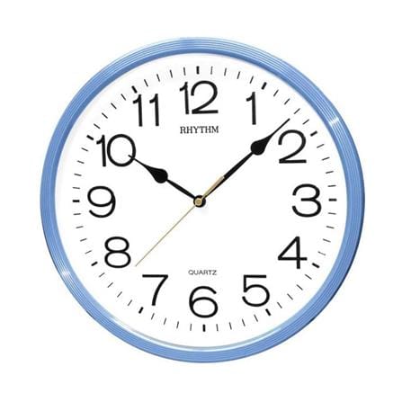 นาฬิกาแขวน RHYTHM CMG734NR04 12 นิ้ว สีฟ้า