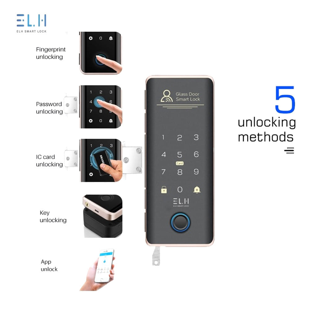 กลอนดิจิตอล  ELH ELH C100 BK สีดำ