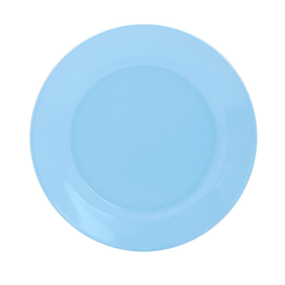 จานเมลามีนตื้น 8 นิ้ว BEST BUY CLASSIC สีฟ้า