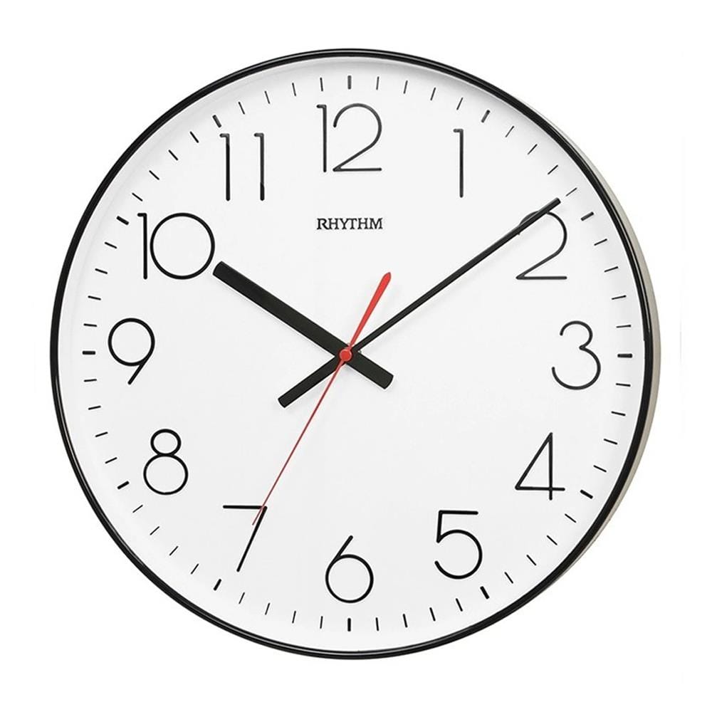 นาฬิกาแขวน RHYTHM CMG602NR02 14 นิ้ว สีดำ