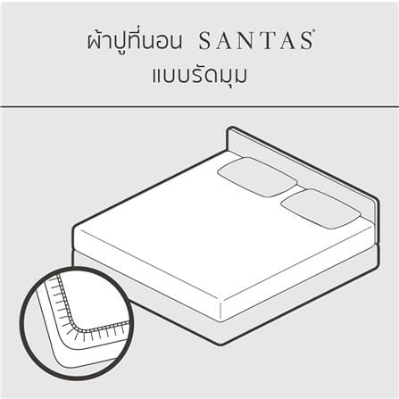 ชุดผ้าปูที่นอน 6 ฟุต 5 ชิ้น SANTAS BUBBLY CR_5