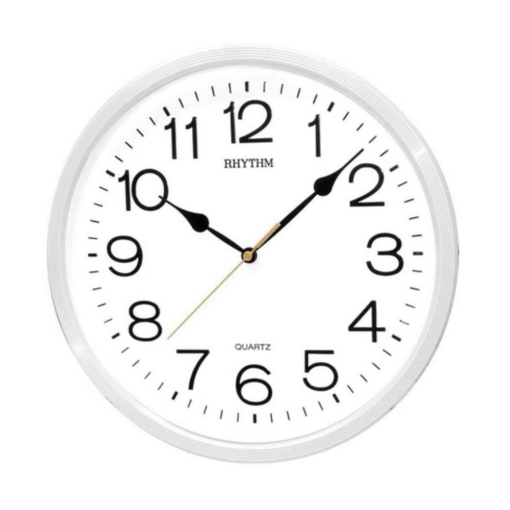 นาฬิกาแขวน RHYTHM CMG734NR03 12 นิ้ว สีขาว