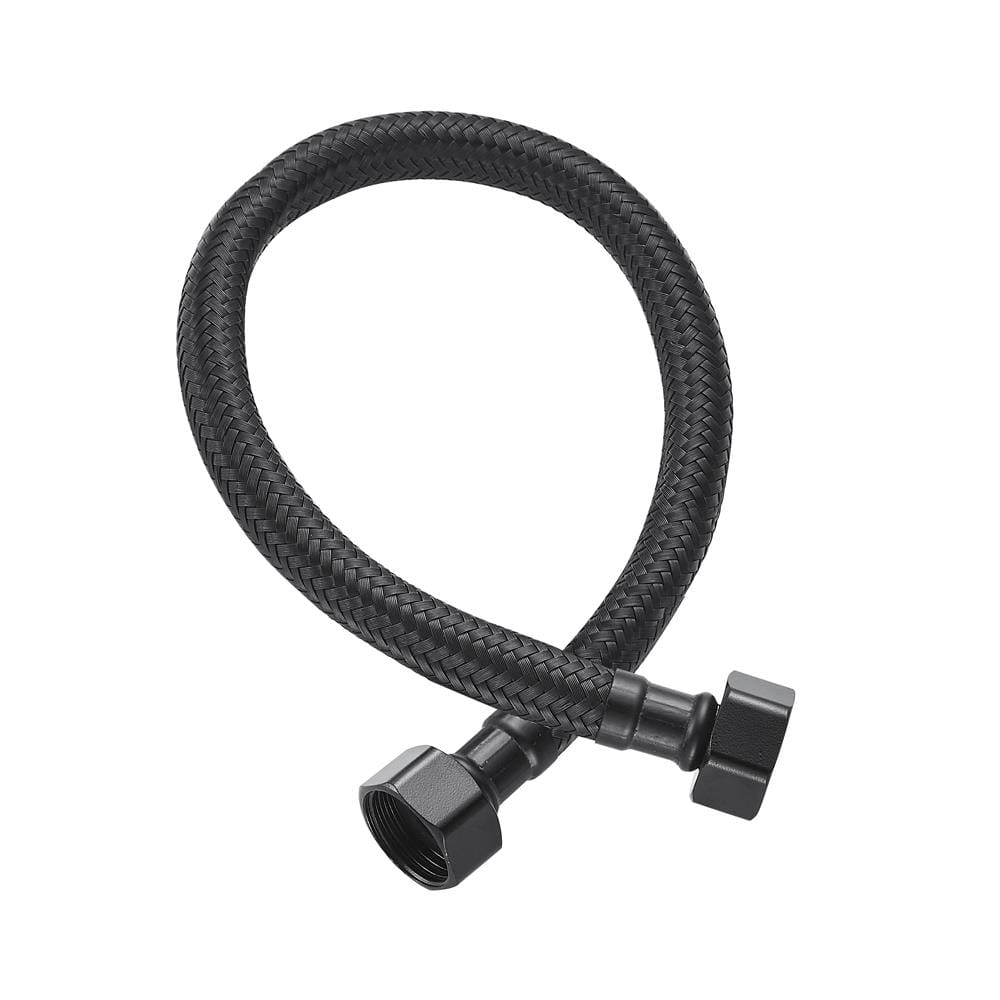 สายน้ำดีสเตนเลสน้ำอุ่น-น้ำเย็น 24 นิ้ว RASLAND RA BLK-600 สีดำ