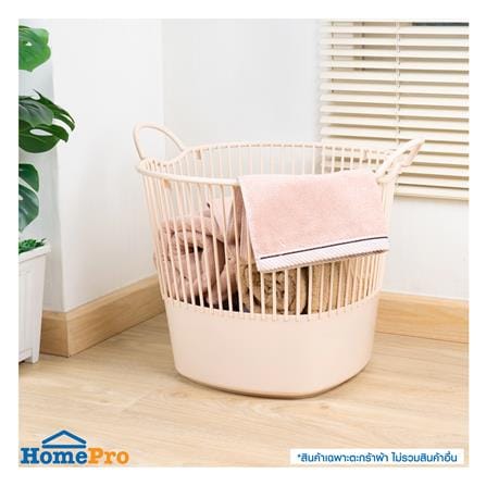 ตะกร้าผ้าเหลี่ยมสูง PLIM SAND 2158 สีส้ม_3