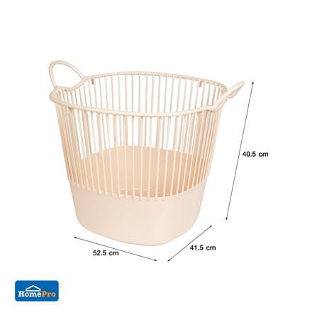 ตะกร้าผ้าเหลี่ยมสูง PLIM SAND 2158 สีส้ม_4