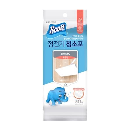 ผ้าถูพื้นเก็บฝุ่นแบบแห้ง SCOTT 30 แผ่น
