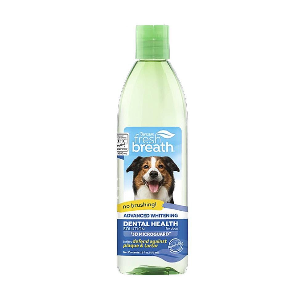 น้ำยาบ้วนปากสุนัข FRESH BREATH ADVANCED WHITENING WATER ADDITIVE 16 ออนซ์