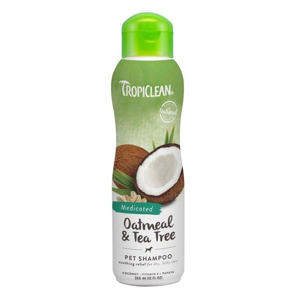 แชมพูสุนัข TROPICLEAN OATMEAL TEA TREE 12 ออนซ์