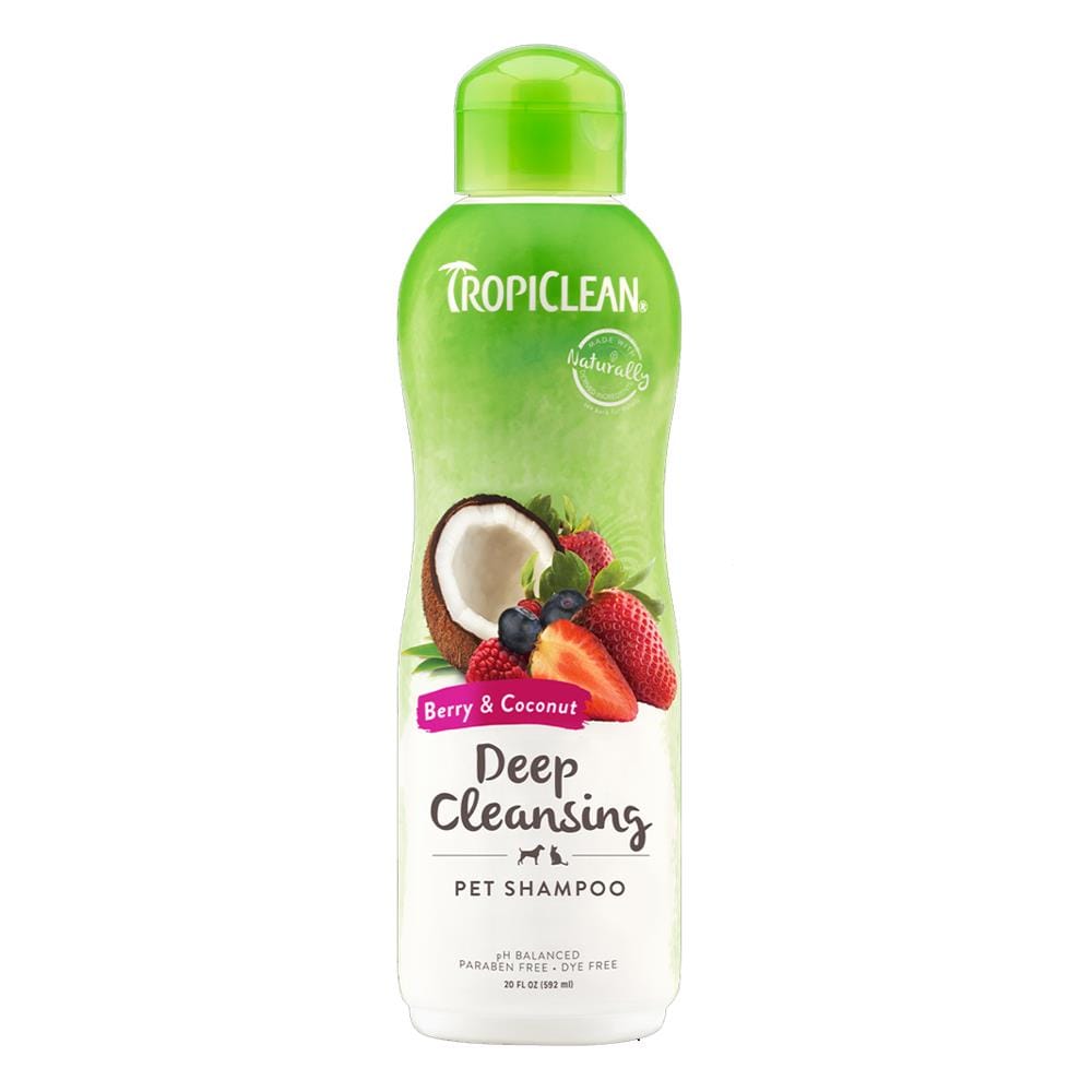 แชมพูสุนัขและแมว TROPICLEAN BERRY AND COCONUT 20 ออนซ์