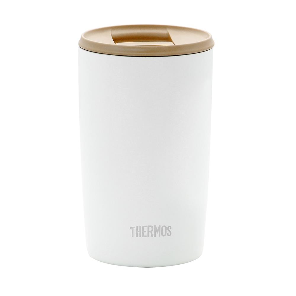 ถ้วยน้ำสุญญากาศพร้อมฝา THERMOS JDP-400 0.4 ลิตร สีขาว