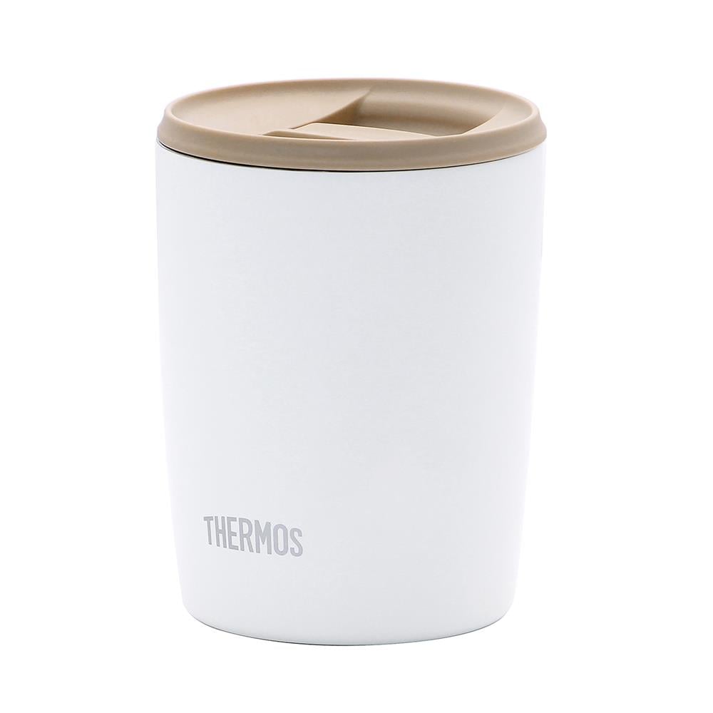 ถ้วยน้ำสุญญากาศพร้อมฝา THERMOS JDP-300 0.3 ลิตร สีขาว