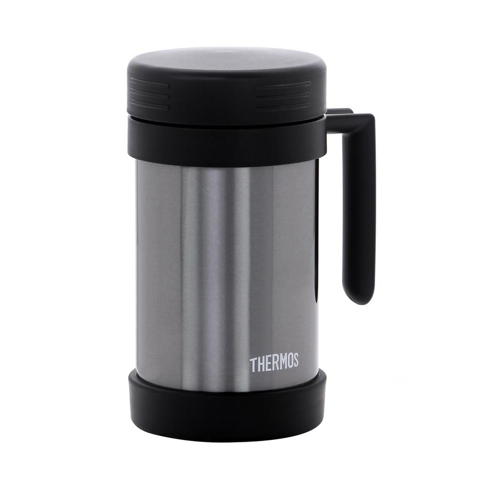 ถ้วยน้ำสุญญากาศพร้อมฝา THERMOS JMF-500S 0.47 ลิตร สีดำ