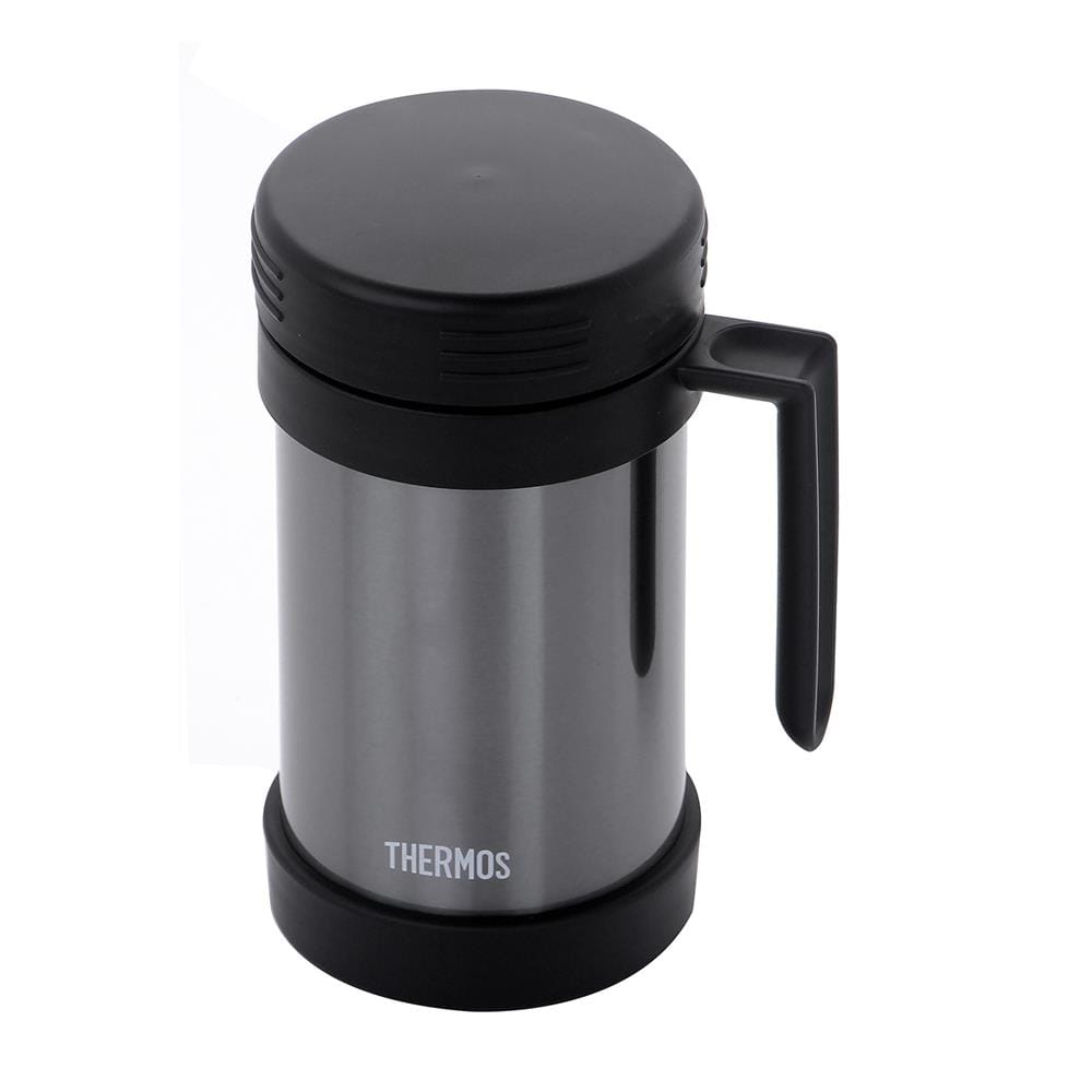 ถ้วยน้ำสุญญากาศพร้อมฝา THERMOS JMF-500S 0.47 ลิตร สีดำ