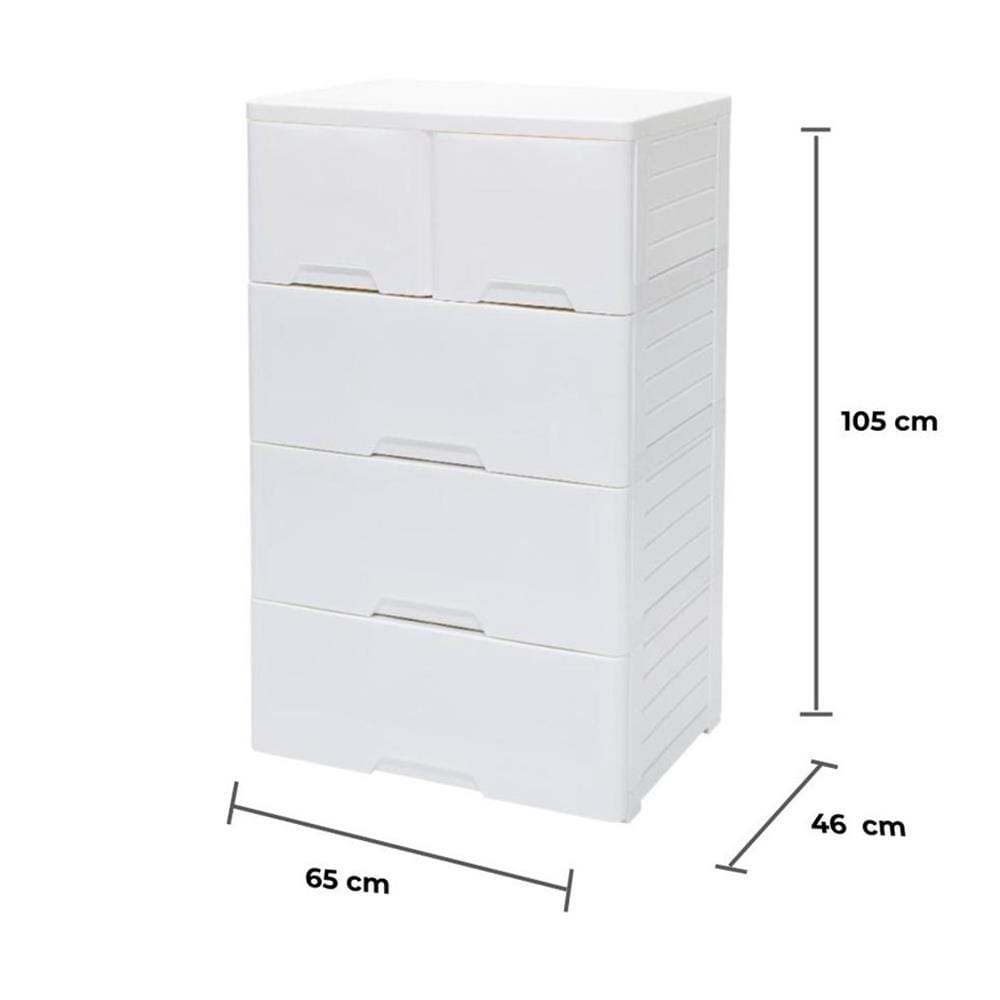 ตู้ลิ้นชัก 3 ชั้น STACKO SARU 61X46X70 ซม. สีขาว