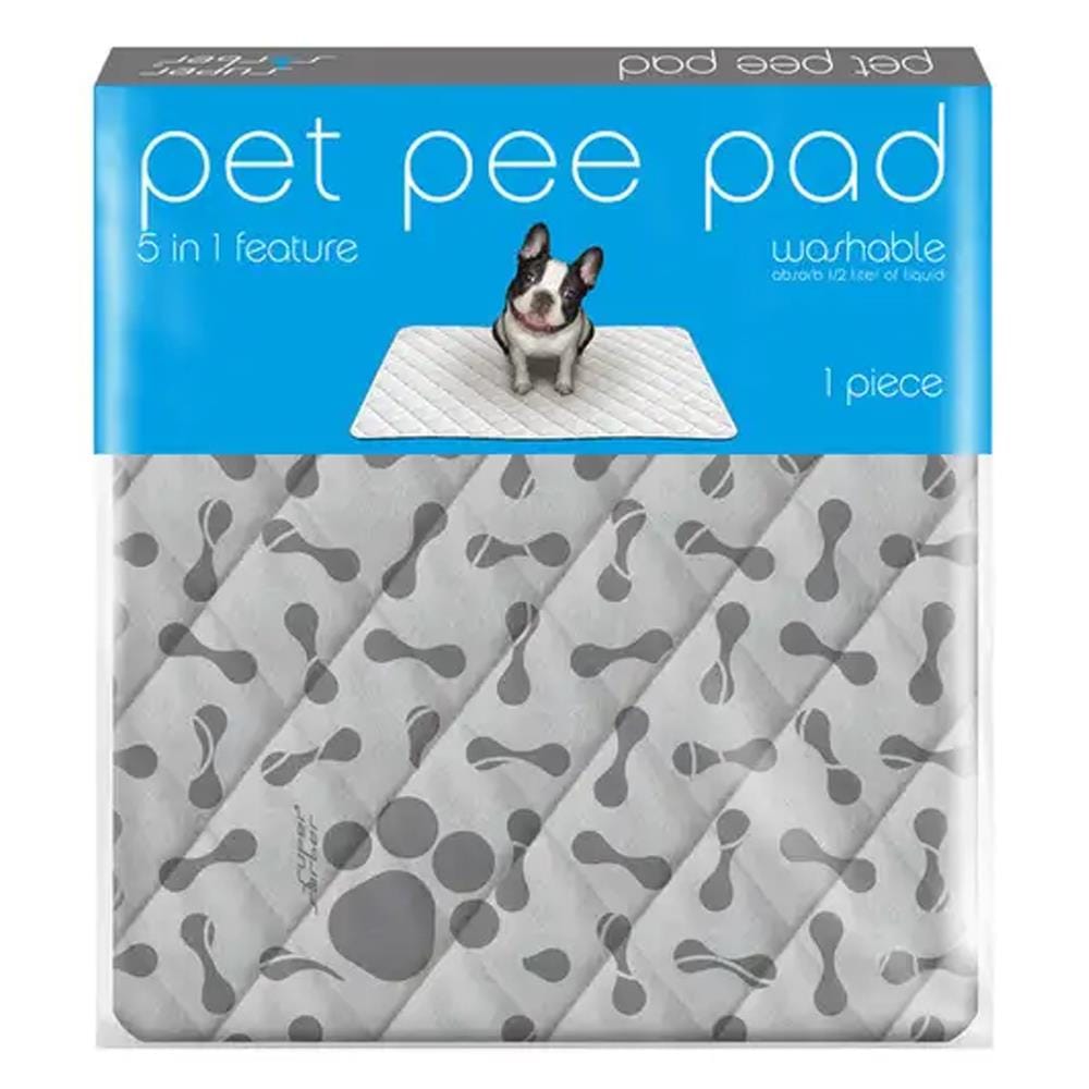 แผ่นรองฉี่สัตว์เลี้ยง PET PEE PAD ไซซ์ XL สีเทา