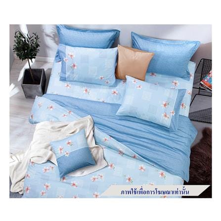 ชุดผ้าปูที่นอน 6 ฟุต 7 ชิ้น SANTAS JADEITE BL_0