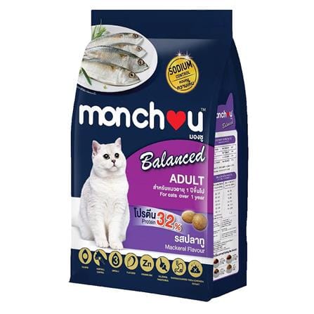 อาหารแมว MONCHOU BALANCE MACKEREL ADULT 1.1 กก._0