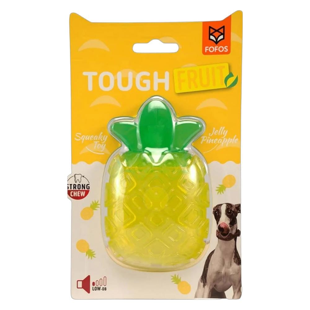 ของเล่นสุนัข FOFOS FRUITY BITES SQUEAKY JELLY PINEAPPLE
