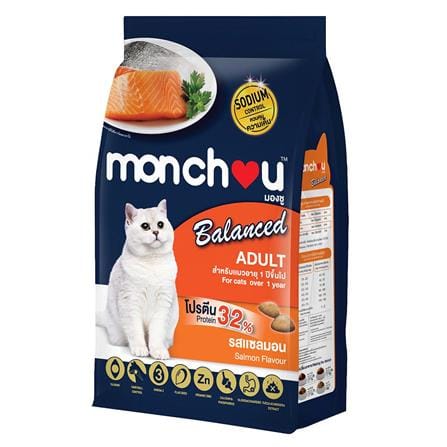 อาหารแมว MONCHOU BALANCE ADULT SALMON 1.1 กก._0