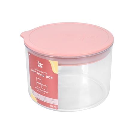 ขวดโหลกลมฝาดึง KECH PASTEL 8131 0.82 ลิตร สีชมพู_1