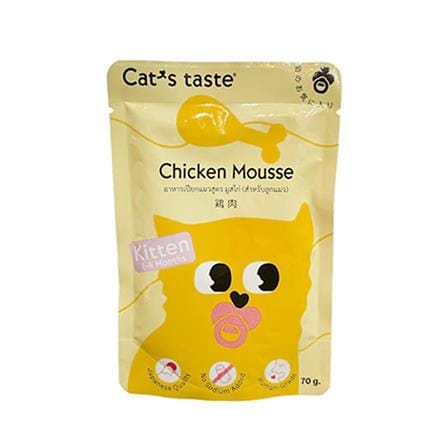 อาหารเปียกแมว CATS TASTE KITTEN รสมูสไก่ 70 ก._0