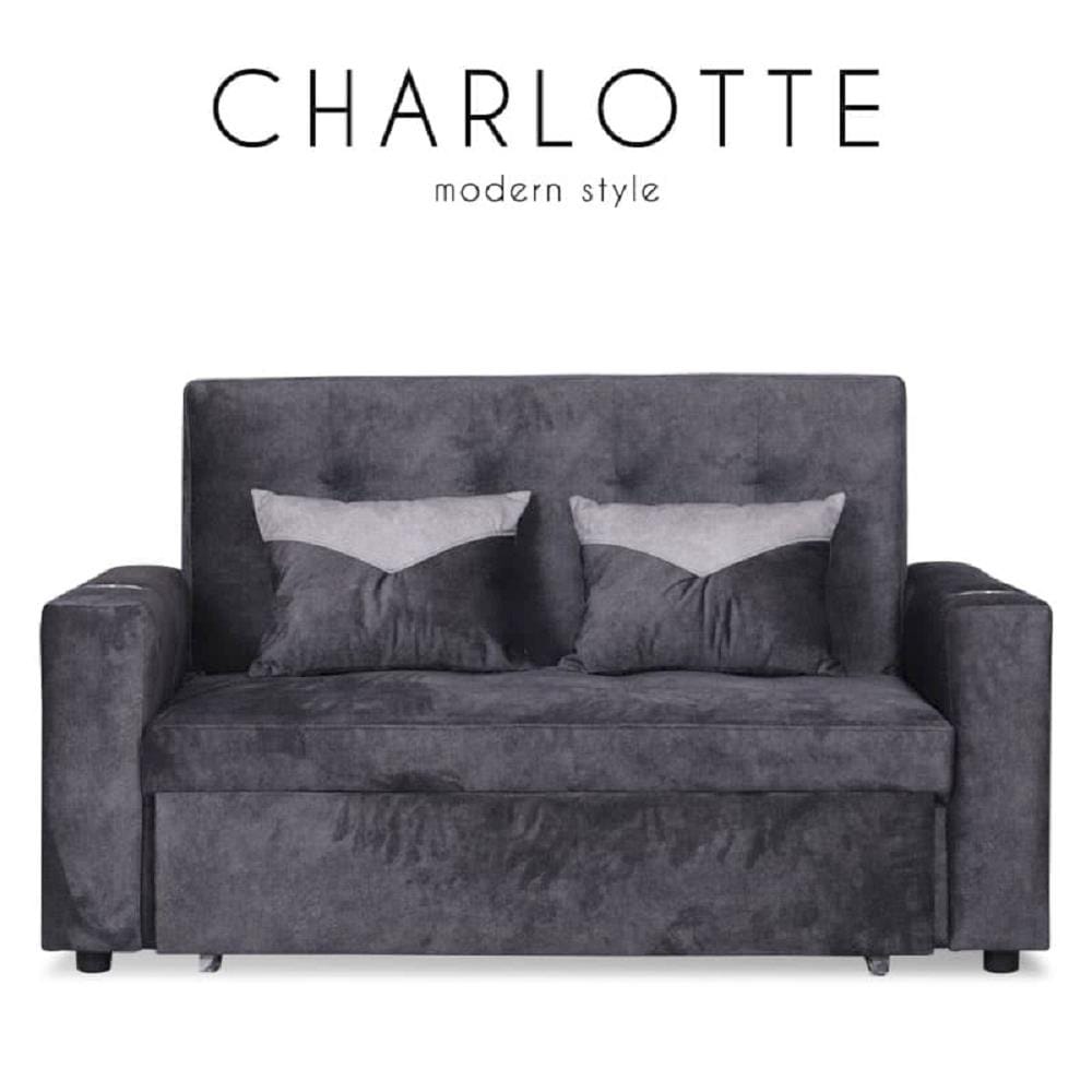 โซฟาเบด AS FURNITURE CHARLOTTE CGY สีเทา
