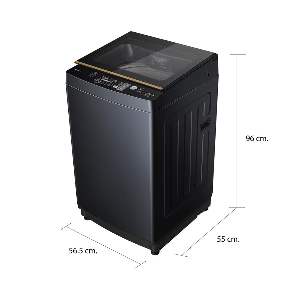 เครื่องซักผ้าฝาบน TOSHIBA AW-DM1100PT(MK) 10 กก. อินเวอร์เตอร์ สีเทา