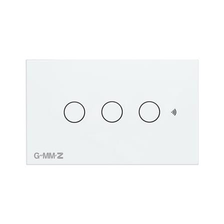 สวิตช์สมาร์ททัช 3 ช่อง GMMZ Z SMART สีขาว_0