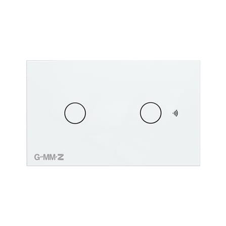 สวิตช์สมาร์ททัช 2 ช่อง GMMZ Z SMART สีขาว