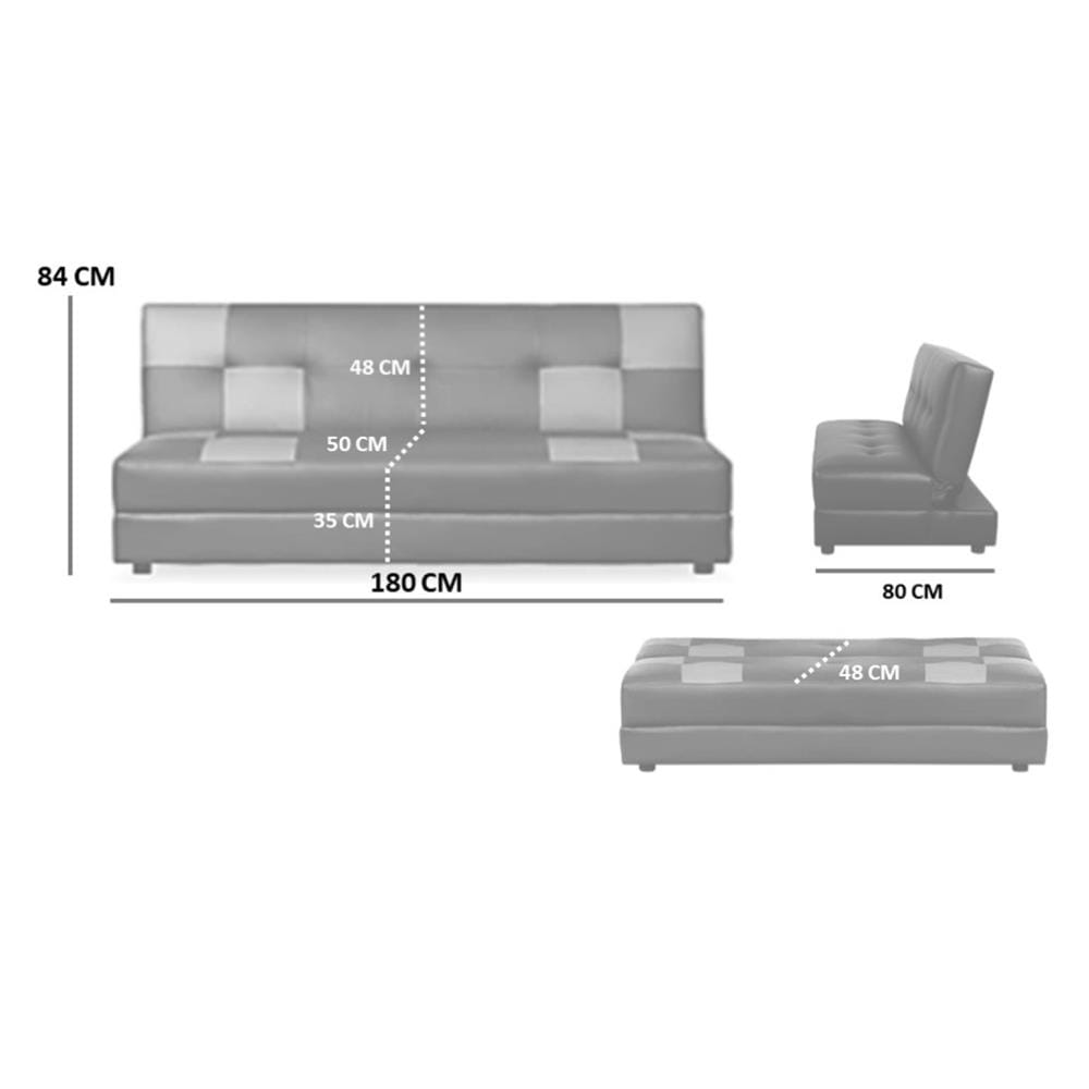 โซฟาเบด AS FURNITURE NARNIA BK PD สีดำ