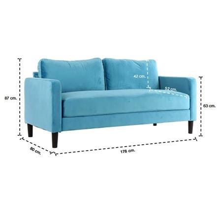 โซฟา 2 ที่นั่ง SB FURNITURE MEAN VT-01 สีเขียว_4