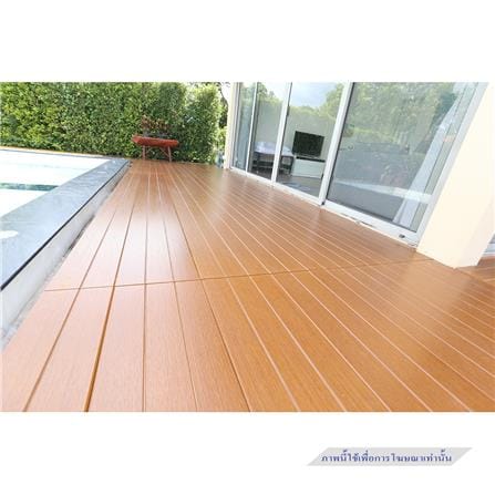 ไม้พื้น CONWOOD 3IN1 T-LOCK 30X305X2.5 ซม. สีสักอำพัน_4
