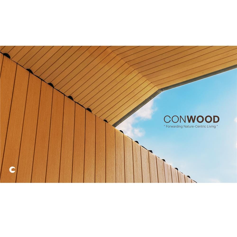 ไม้ผนังบังใบ CONWOOD G1 ลายเสี้ยน 20X305X1.1 ซม. สีสักอำพัน