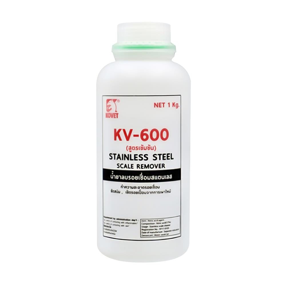 น้ำยาเช็ดรอยเชื่อมสเตนเลส KOVET KV-600 1000 ก.