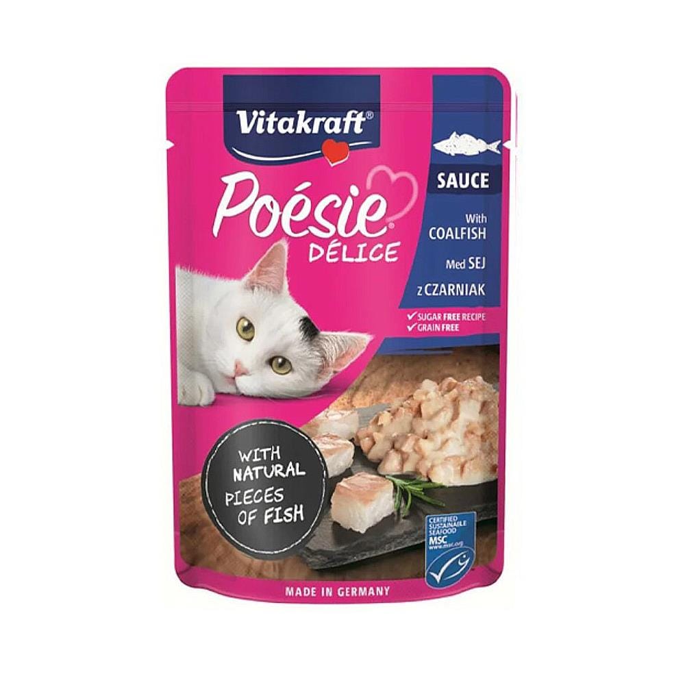 อาหารเปียกแมว VITAKRAFT POESIE DELICE COALFISH 85 ก.