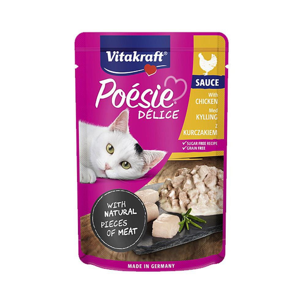 อาหารเปียกแมว VITAKRAFT POESIE DELICE CHICKEN 85 ก.