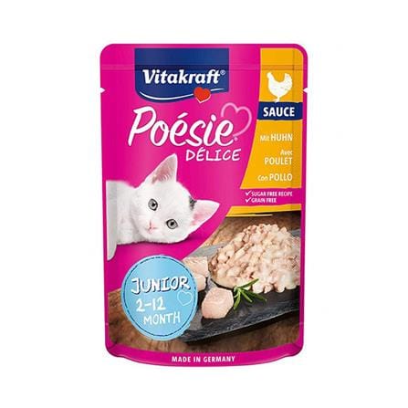 อาหารเปียกแมว VITAKRAFT POESIE DELI JUNIOR CHICKEN 85 ก._0