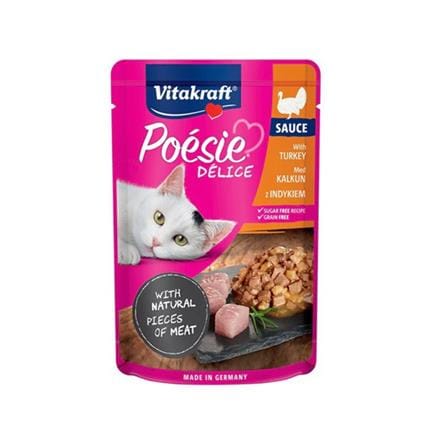 อาหารเปียกแมว VITAKRAFT POESIE DELICE TURKEY 85 ก._0