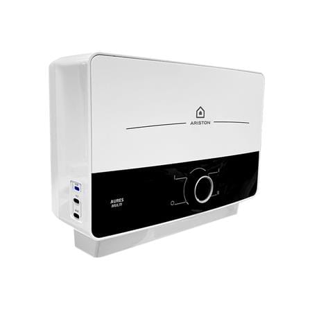 เครื่องทำน้ำร้อน ARISTON AURES ME 8000 วัตต์ สีขาว/ดำ_1
